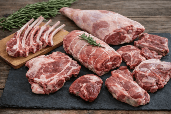 Halbes Lamm aus den Hautes-Pyrénées: Fleischpaket vom Hof mit etwa 6,5 kg