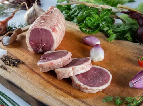 Frische Enten-Tournedos mit Foie gras