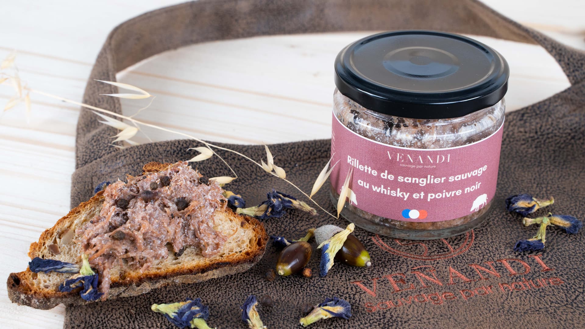 Wildschwein-Rillettes mit Whisky und schwarzem Pfeffer, Foto 1 von 2