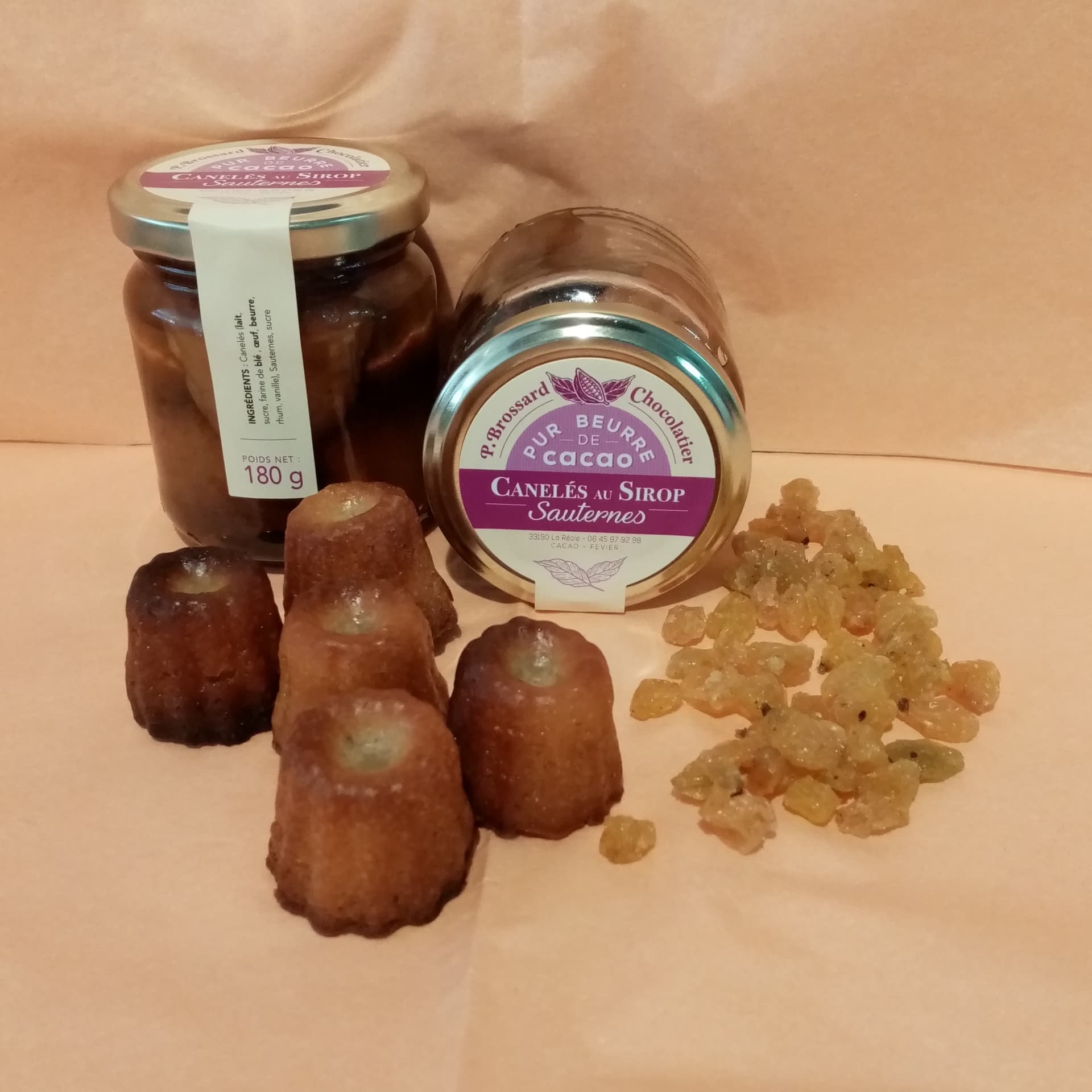 Canelés in Sauternes-Sirup