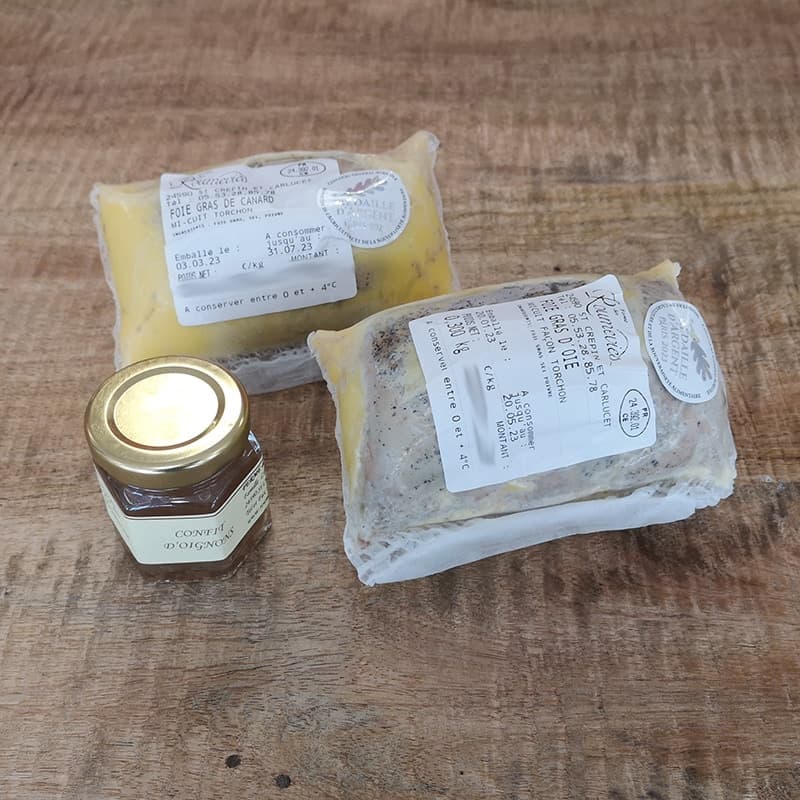 Duo Foie gras mi-cuit: Gans 300 g und Ente 300 g