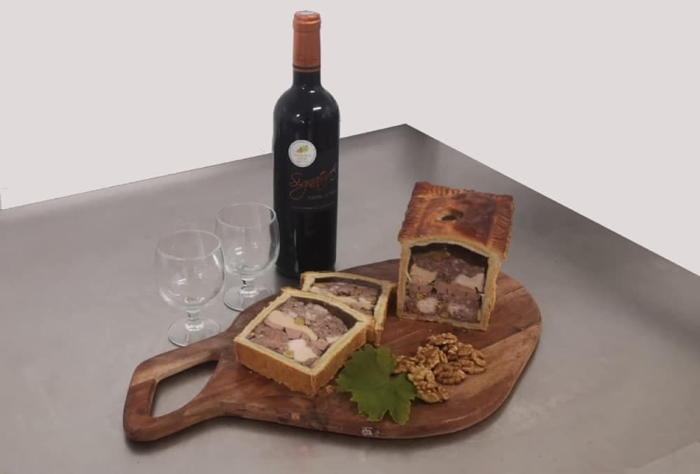 Pâté en croûte mit Enten-Foie-gras