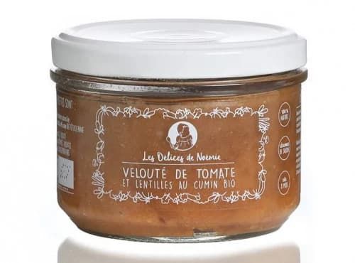 3er-Set Bio-Babygläschen ab 8 Monaten: Cremesuppe aus Tomaten & Linsen mit Kreuzkümmel