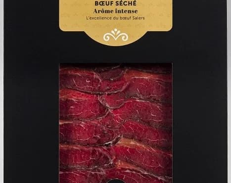 Luftgetrocknete Salers-Rinderkeule in Scheiben