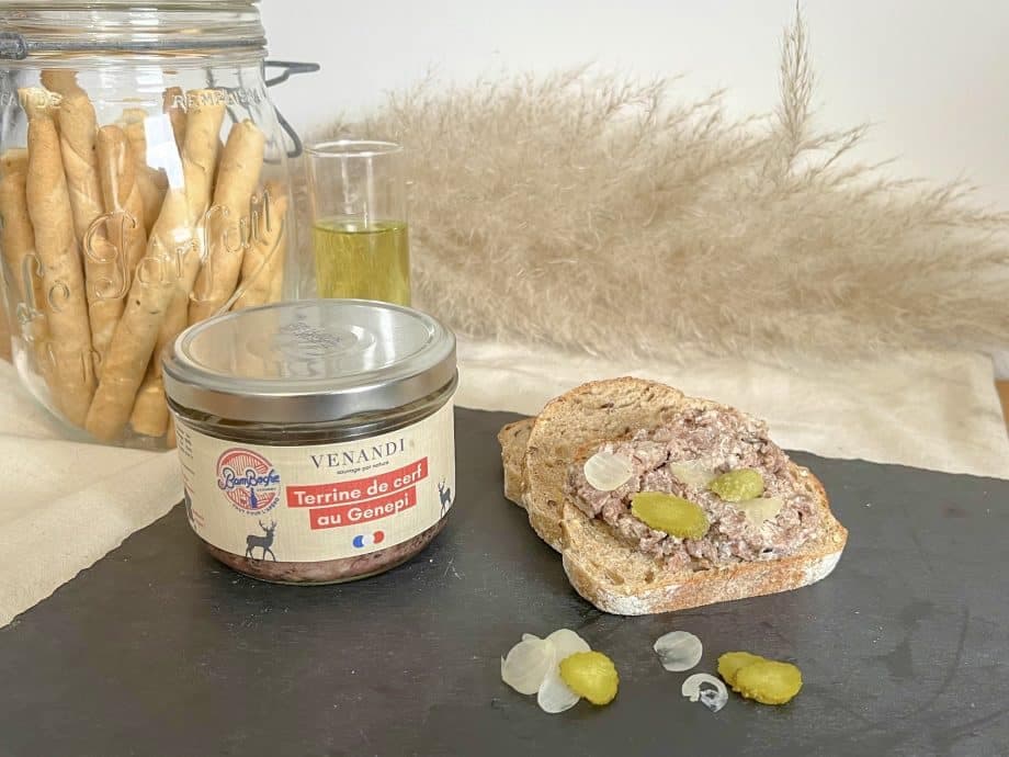 Hirschterrine, 100 % französisch, mit Génépi, Foto 1 von 2