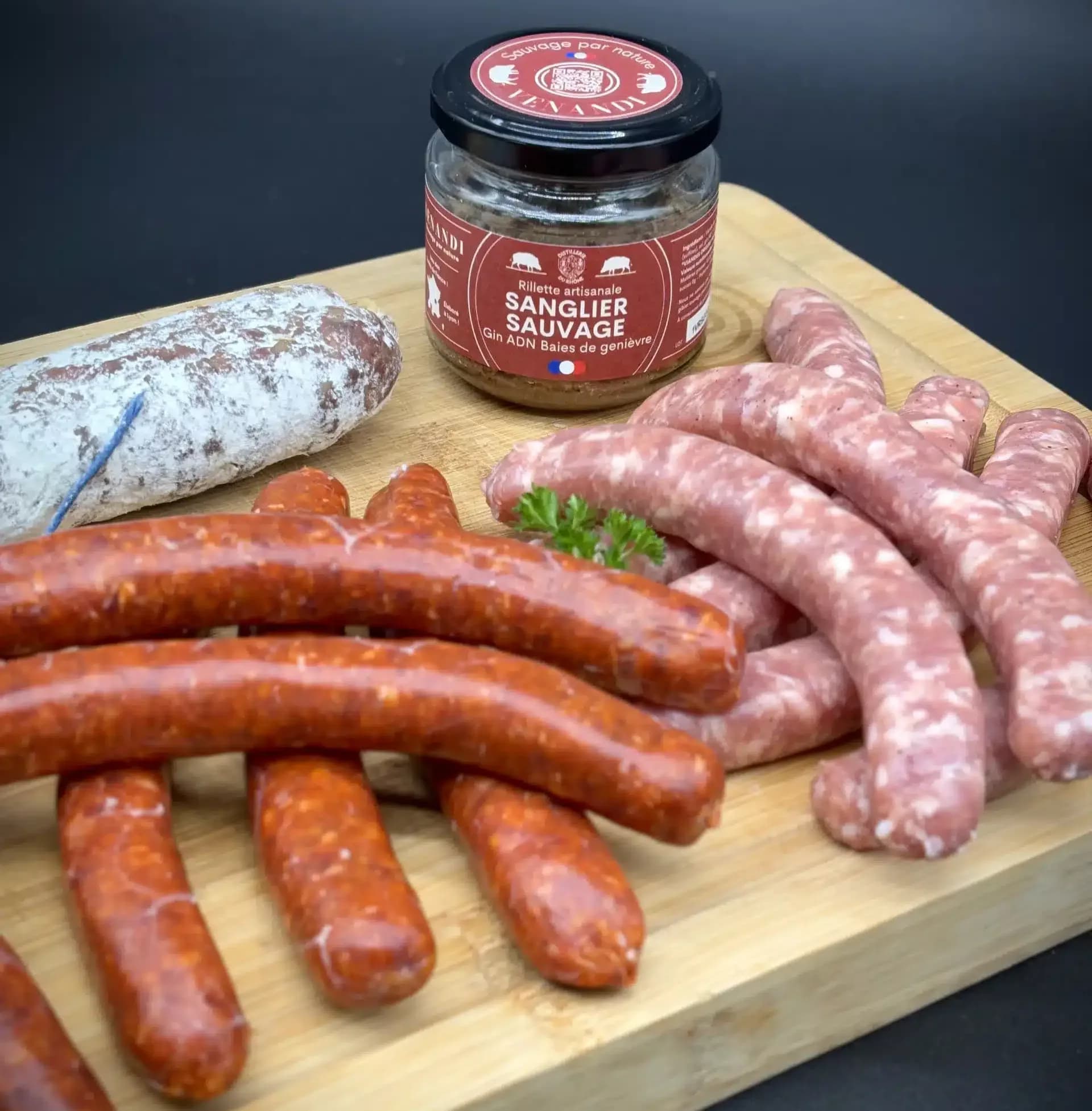 Sommer-Barbecue-Assortiment zu 100 % Wildschwein