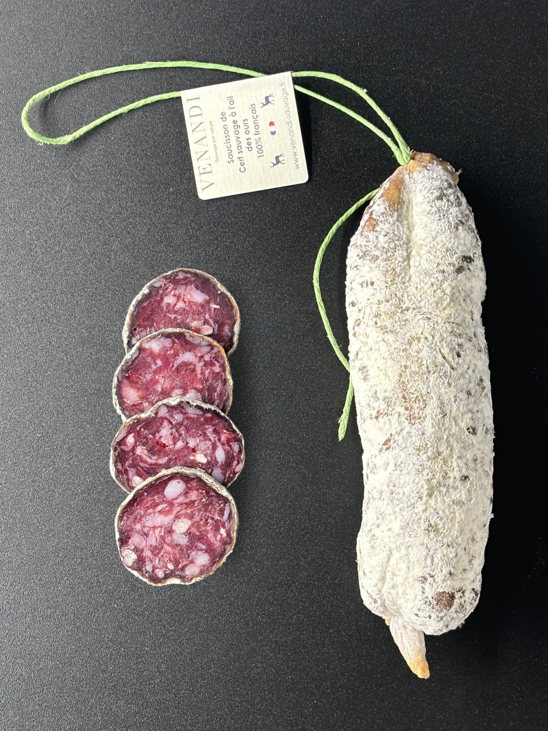 Saucisson vom Wildhirsch mit Bärlauch, 100 % französisch, Foto 1 von 1