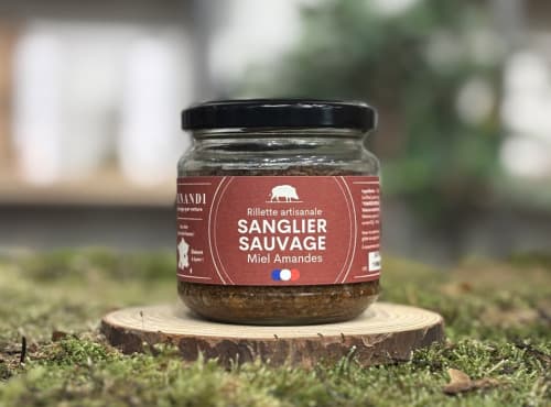 Wildschwein-Rillettes, 100 % französisch, mit Honig und Mandeln, Foto 1 von 1