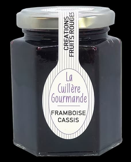Konfitüre HIMBEERE und SCHWARZE JOHANNISBEERE