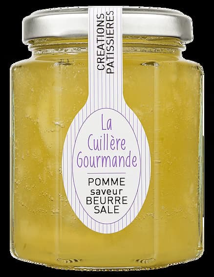 Konfitüre aus ÄPFELN mit dem Geschmack gesalzener Butter
