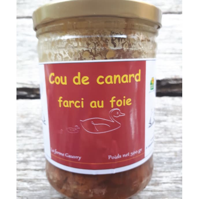 Gefüllter Entenhals mit Foie gras
