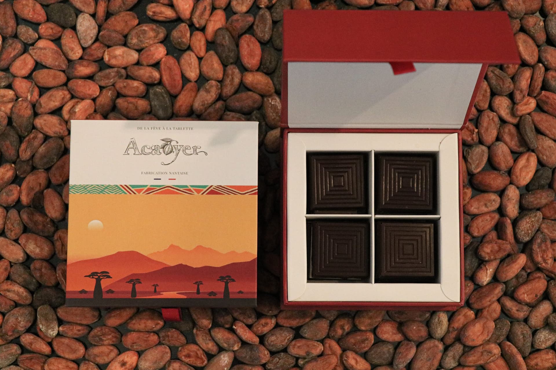 Geschenkbox Dunkel: 20 Täfelchen
