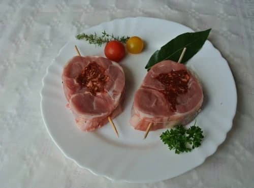 Lammschulter-Spieße mit Merguez-Füllung